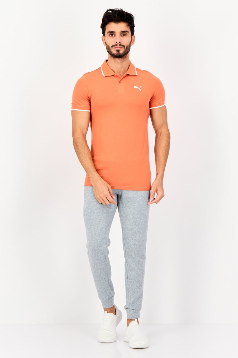 PUMA Men Sportswear Fit Short Sleeves Outdoor Polo shirt, Orange - Image 3