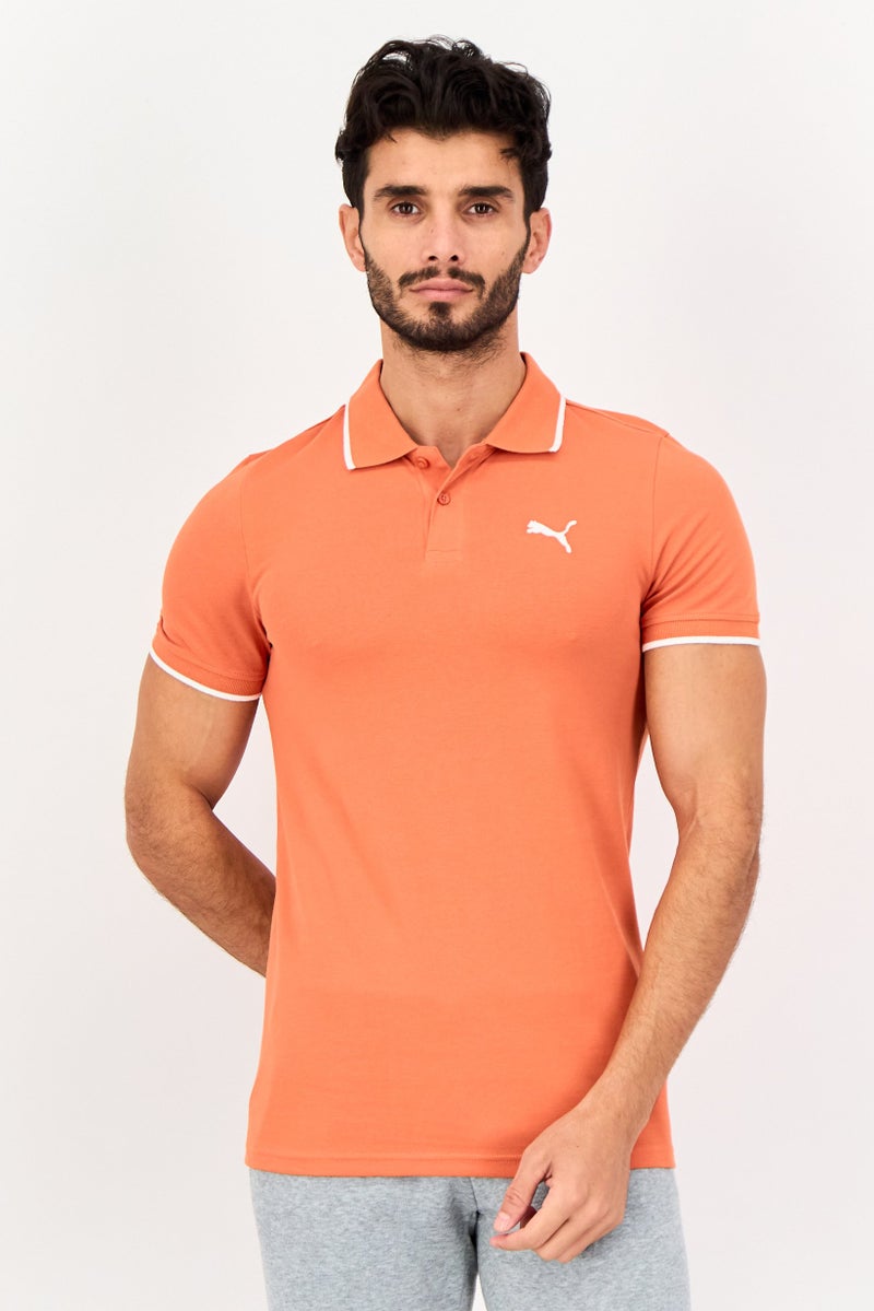 PUMA Men Sportswear Fit Short Sleeves Outdoor Polo shirt, Orange - Image 1