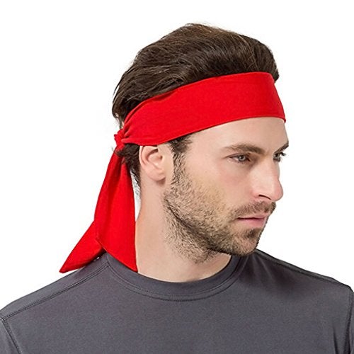 Holiberty Quickly Dry Sports Headband for Women Men,Moisture Wicking Sweat Hair Band Stretch Sweatband Head Tie Scarf Wrap Bandana for Tennis Running Workout Yoga Gym Cycling Fitness Under Helmet Liner Headwear - Image 2