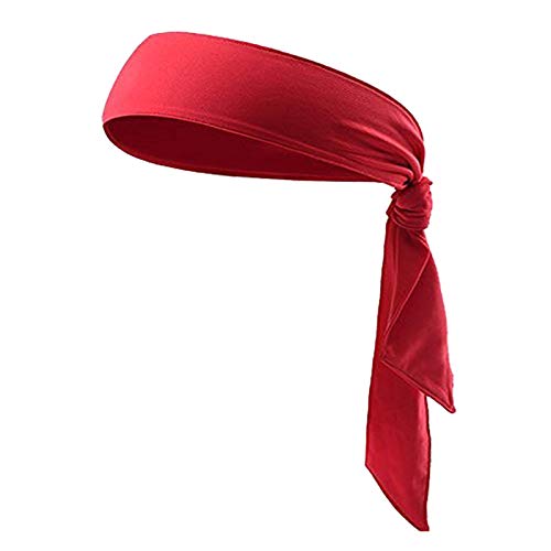 Holiberty Quickly Dry Sports Headband for Women Men,Moisture Wicking Sweat Hair Band Stretch Sweatband Head Tie Scarf Wrap Bandana for Tennis Running Workout Yoga Gym Cycling Fitness Under Helmet Liner Headwear - Image 1
