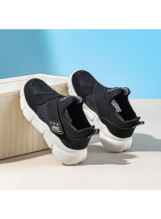 Annil أحذية جري غير رسمية قابلة للانزلاق بشبكة تنفسية مفردة للصيف للأولاد والبنات، الأطفال الكبار - Image 4