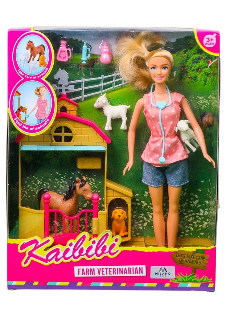 كيبيبي دمية كايبيبي مع سطبل مع الحصان و الأكسسوارات - WG101 - Image 1