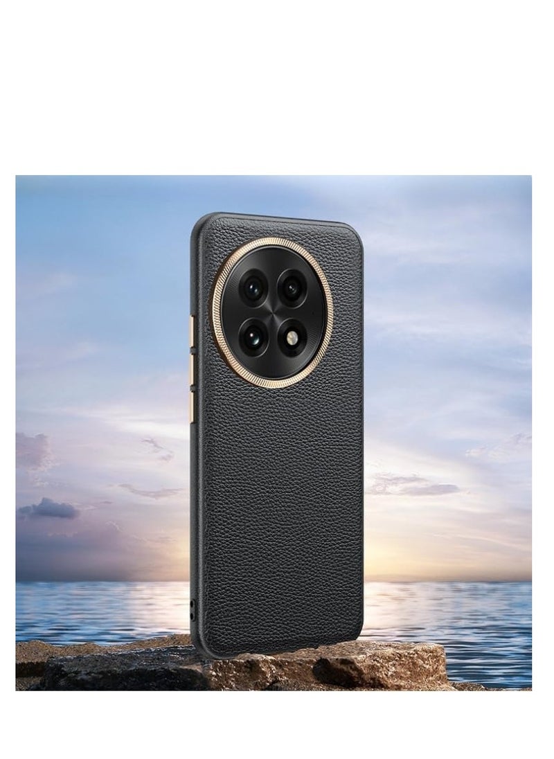 Generic - Case Compatible with OnePlus 13 5G Case High End Leather Metal Camera Ring Protection Anti-Drop Shockproof Protective Cover - Image 1