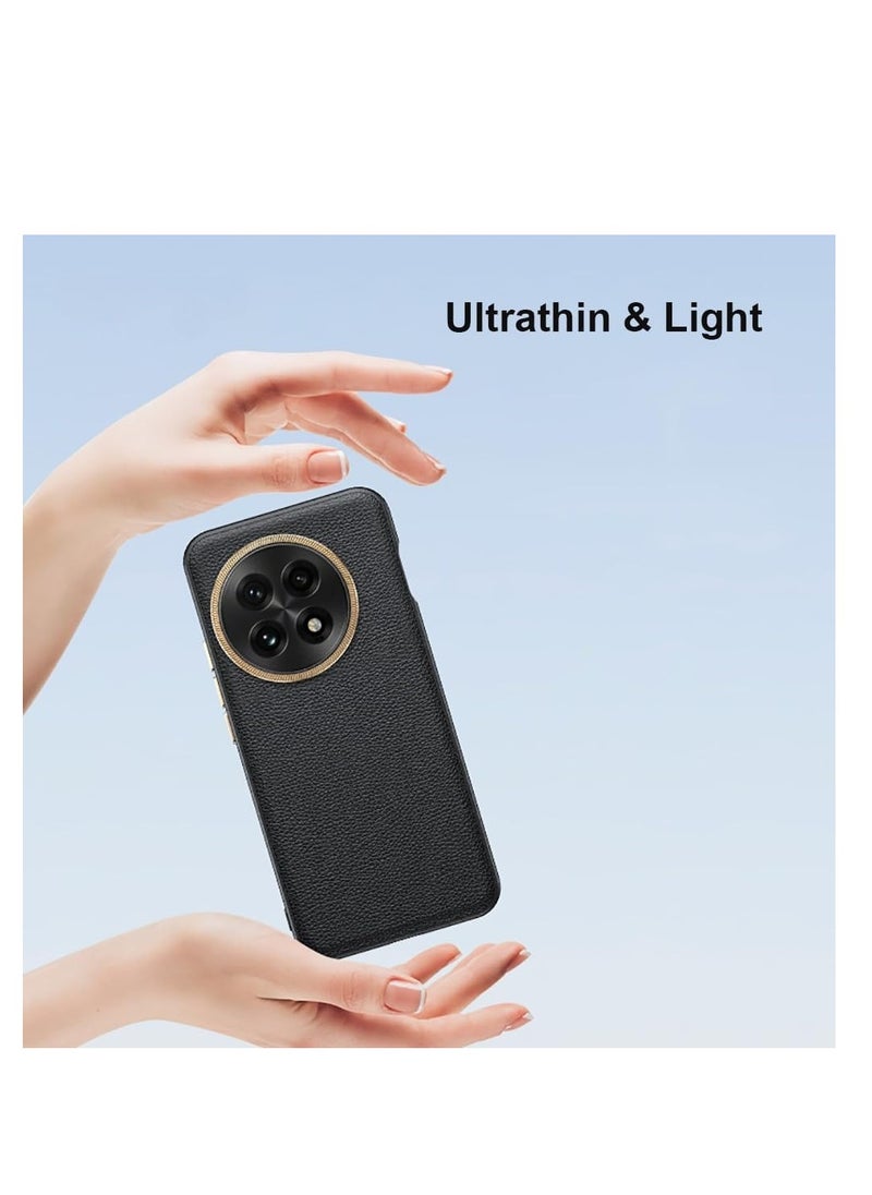 Generic - Case Compatible with OnePlus 13 5G Case High End Leather Metal Camera Ring Protection Anti-Drop Shockproof Protective Cover - Image 1