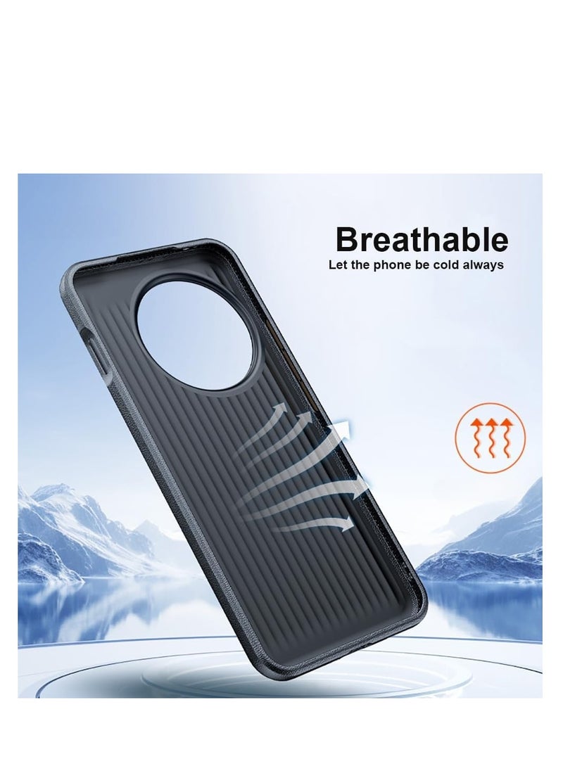 Generic - Case Compatible with OnePlus 13 5G Case High End Leather Metal Camera Ring Protection Anti-Drop Shockproof Protective Cover - Image 1