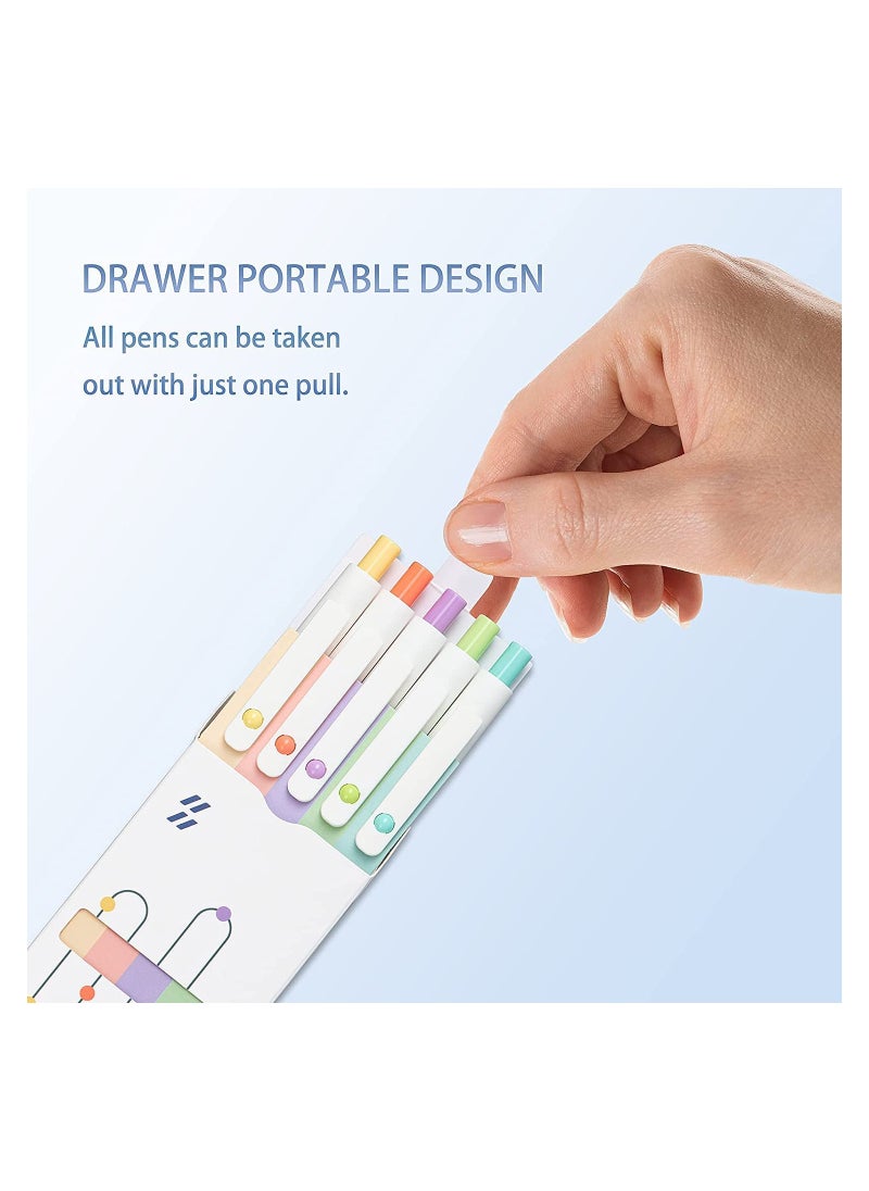 5-Piece Liquid Ink Pen Set Multicolour