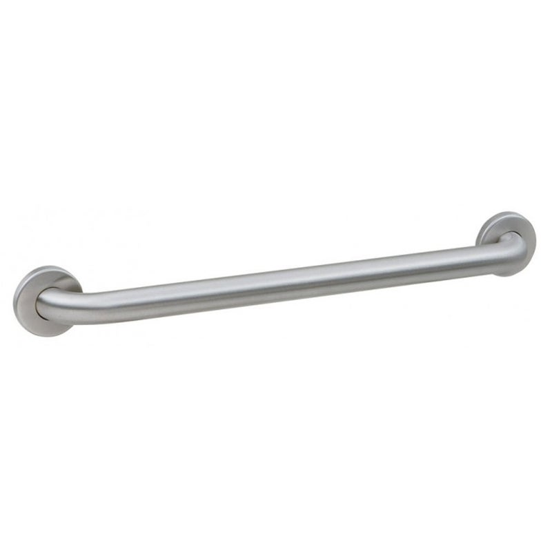 Bobrick 42-Inch Straight Grab Bar, ADA Compliant Bathroom Safety Rail, Satin Finish Stainless Steel with Concealed Mounting Flange, Ideal for Commercial and Residential Bathtubs & Showers - Image 1