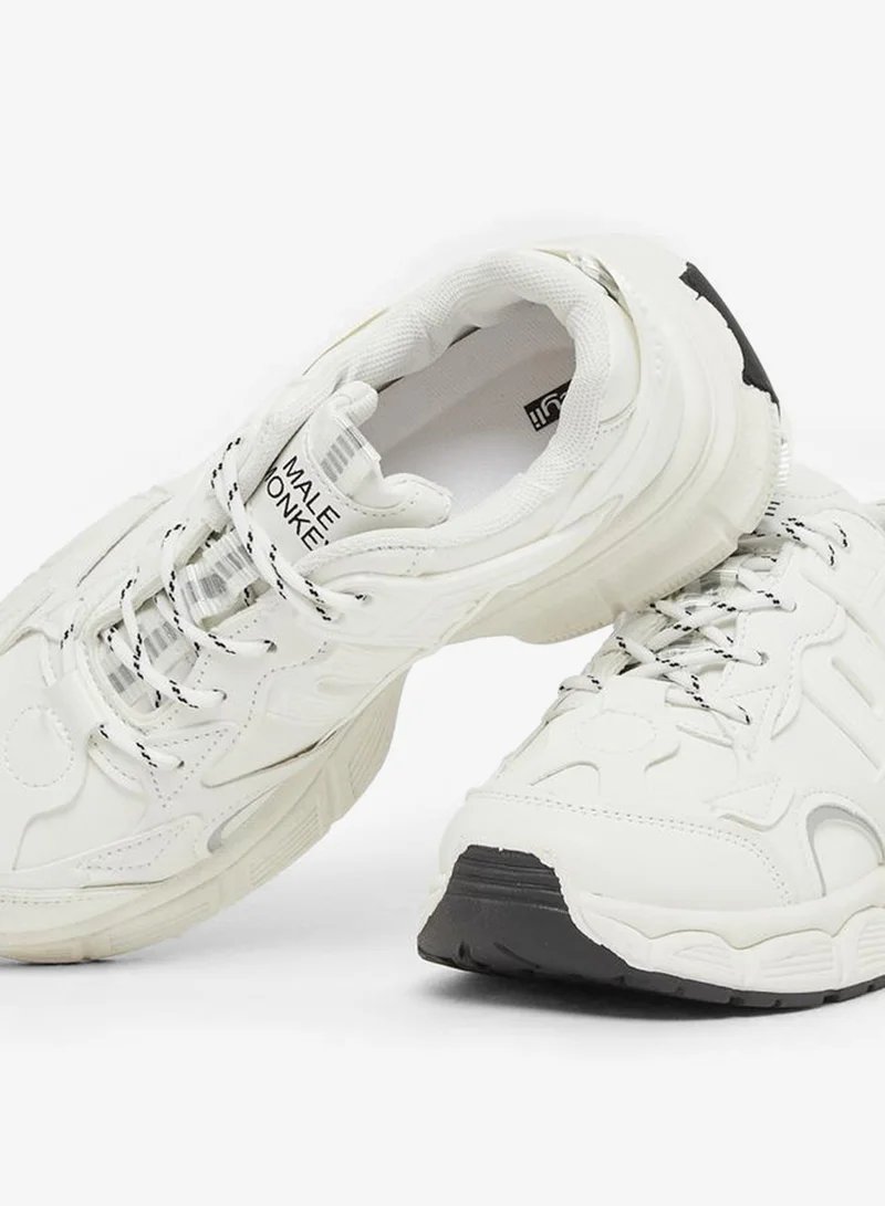 ستايلي اكتيف سنيكرز ستايلي بكعب سميك ولسان سحب