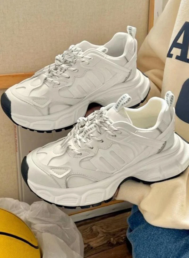 ستايلي اكتيف سنيكرز ستايلي بكعب سميك ولسان سحب