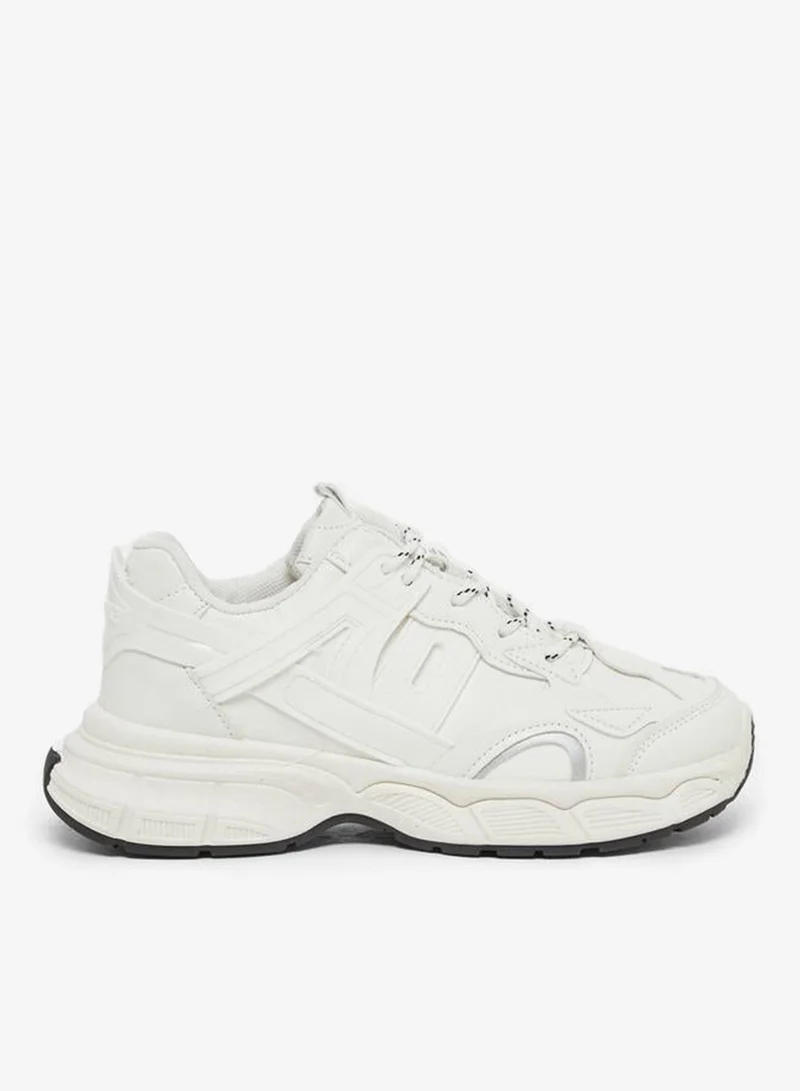 ستايلي اكتيف سنيكرز ستايلي بكعب سميك ولسان سحب