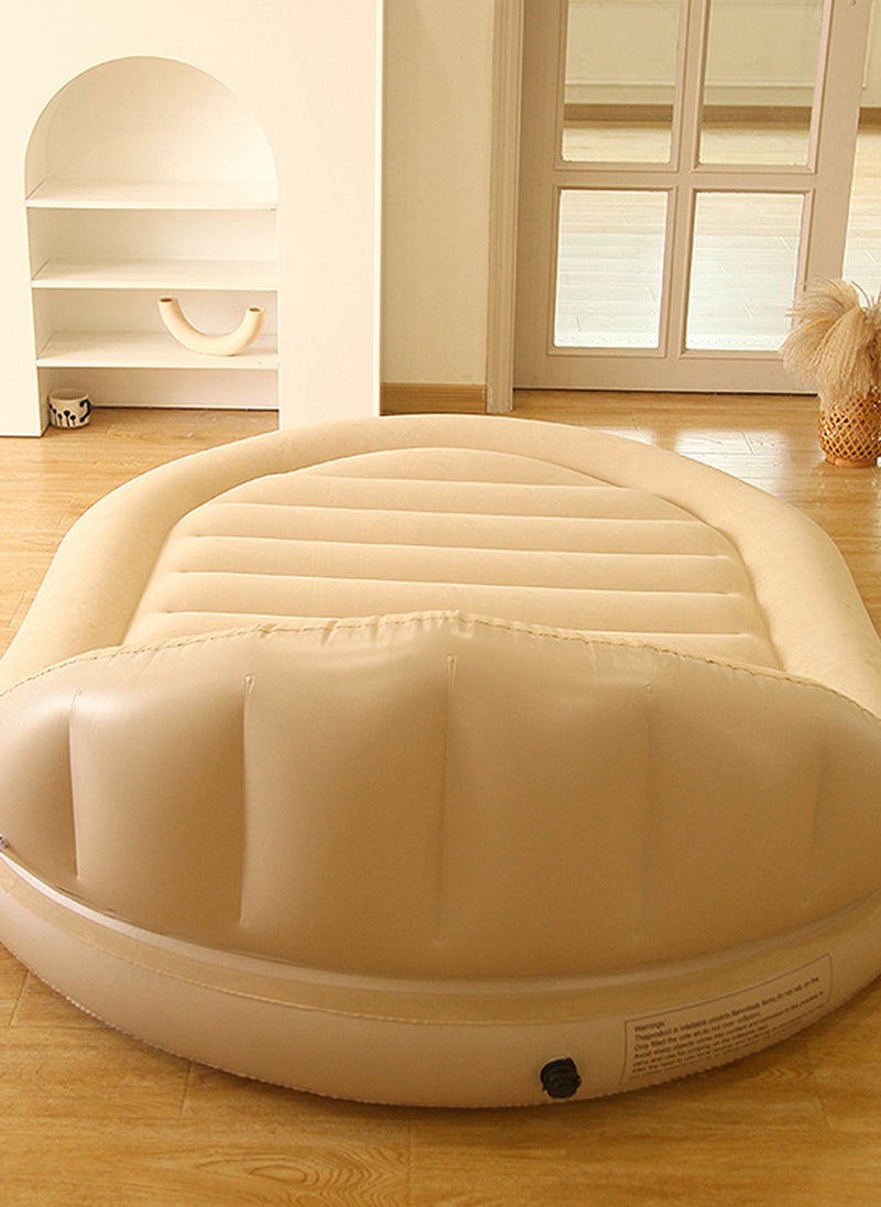 Sharpdo - Inflatable Mattress,Back Thick Flocking Air Bed, Portable Suitable for Camping, Outdoor, Bedroom(Without Air Pump) - Image 1