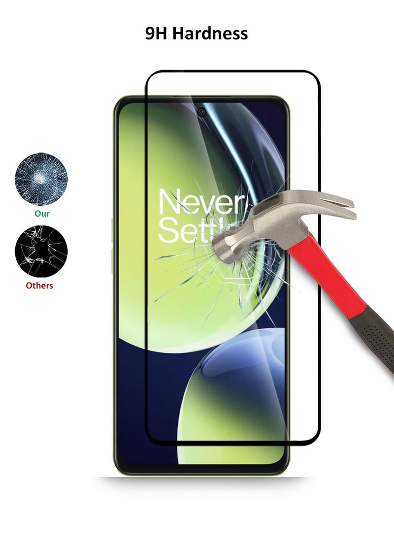 Techie واحد بلس نورد CE3 لايت 5G واقي شاشة زجاجي مقسى HD كامل التغطية - Image 3