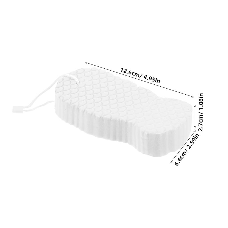 Soft Embossed Natural Bath Sponge Exfoliating Scrubber for Newborns Travel Home Use - Image 3