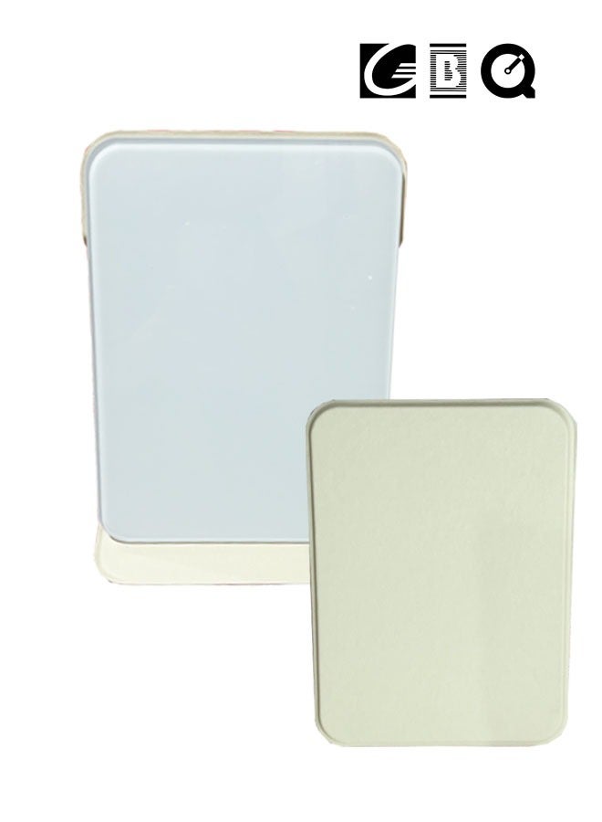 15×20CM PU Shell Tempered Glass Desktop Small Whiteboard Folding Portable Desktop Office Message Board Erasable Noteboard
