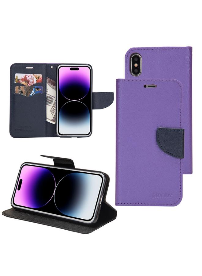 Zaboon Case For iPhone 12 Pro Max Mercury Contrast Color Splicing Leather Phone Case - Image 1