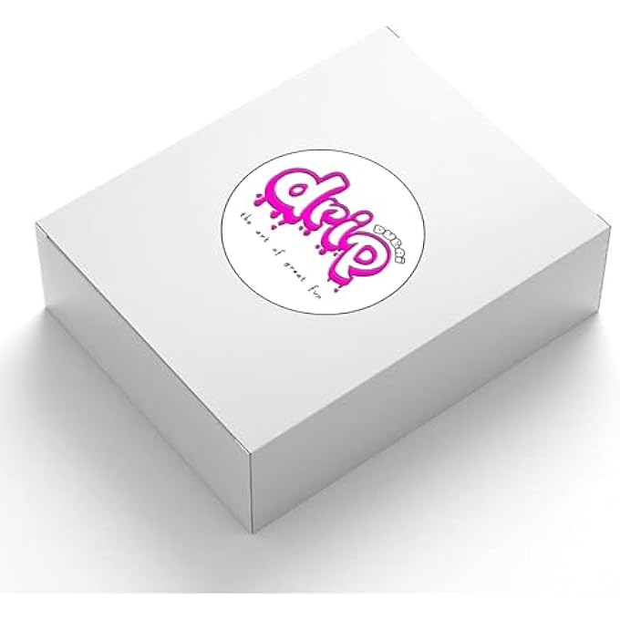 DRIP DIY ACRYLIC FLUID POURING PAINT GIFT BOX SET - CREATE YOUR OWN 33CM/13INCH MARBLE FIGURINE - CHOOSE YOUR FAVORITE COLOR PALETTE - COMPLETE ARTS AND CRAFTS KIT. (COOL-BEAR, PALETTE-2) - Image 5