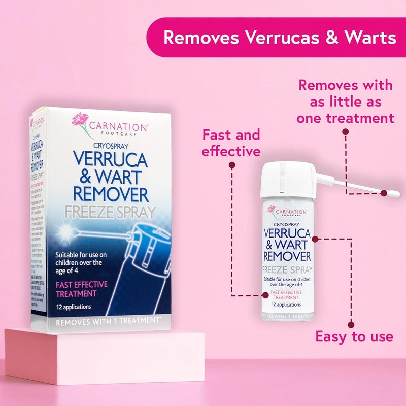 Carnation Footcare CARNATION Verruca and Wart Remover Freeze Spray 50 ml - Image 2