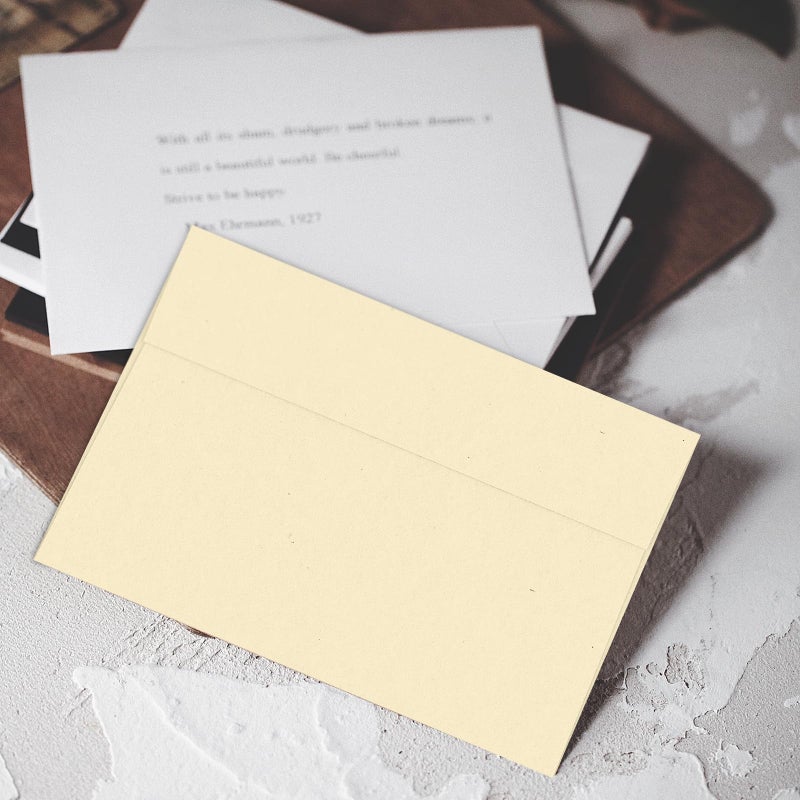 Goefun A7 Ivory Envelopes 100 Pack, Goefun 5x7 Self Seal Cream Envelopes for Invitation, 5x7 Cards, Wedding, Graduation, Mailing, 5.25 x 7.25 in, 120GSM - Image 3
