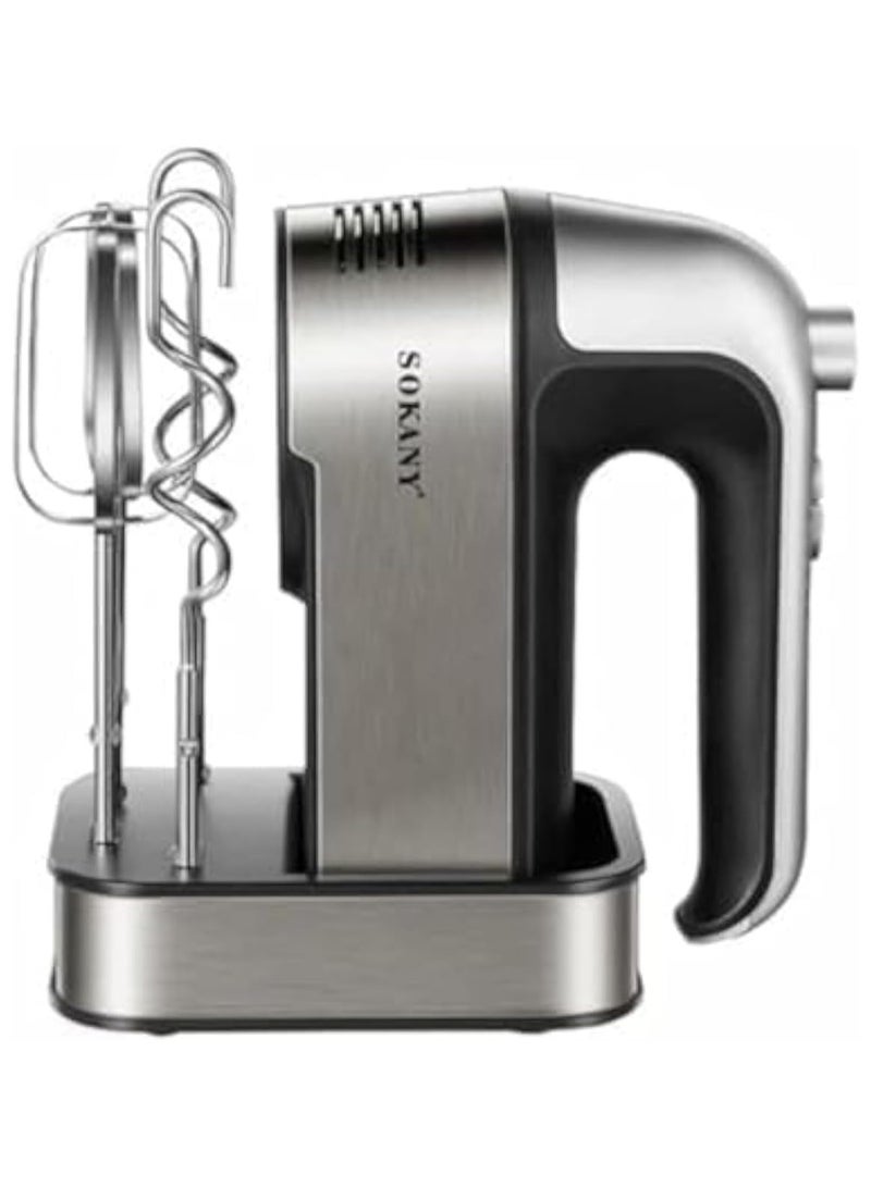 Sokany Electric Stand Mixer - 5 Speeds 800W (SK-6627), Silver 