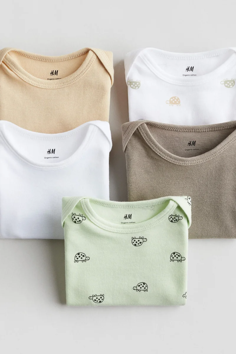 H&M 5-pack cotton bodysuits