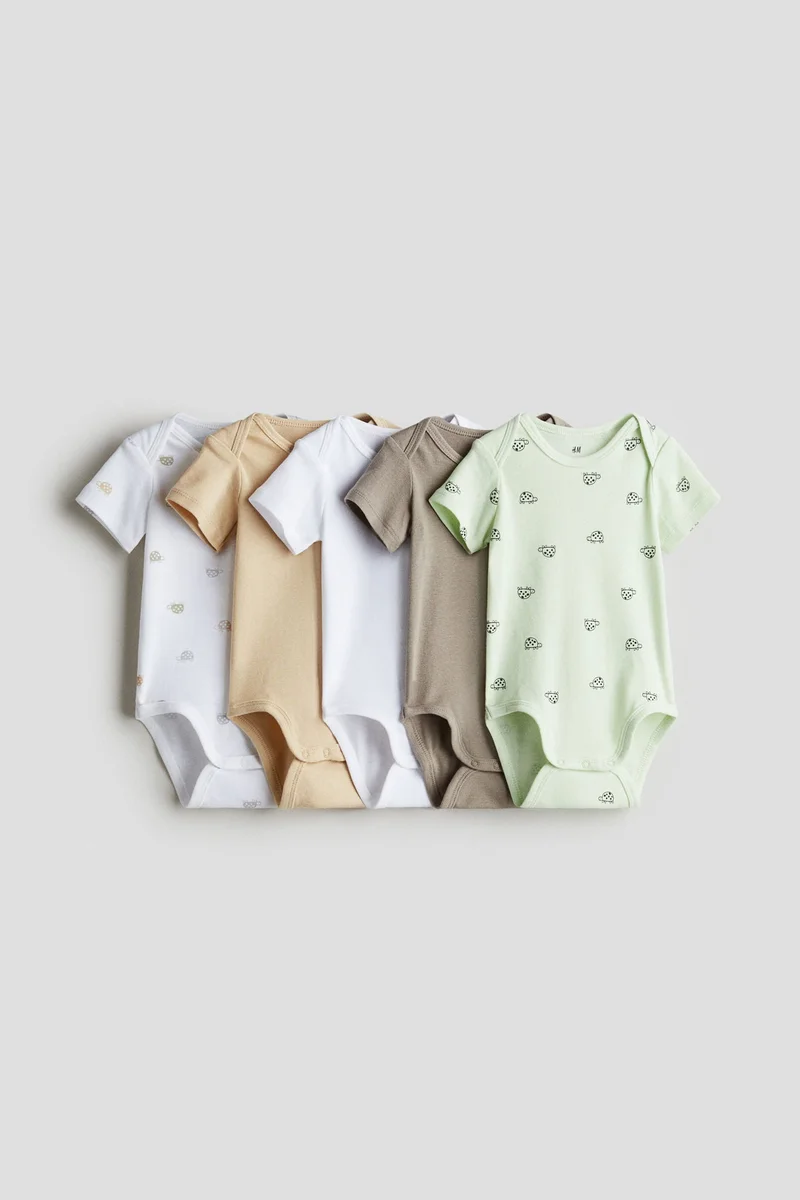 H&M 5-pack cotton bodysuits