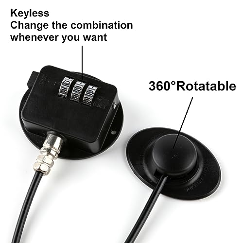 FIGEPO Fridge Freezer Child Safety Lock with Strong Adhesive 2 Black - Image 3