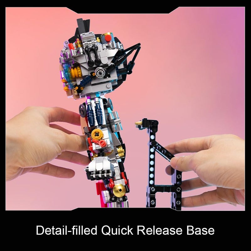 PANTASY Astro Boy Building Set Mechanical Clear Ver â€“ Official Licensed Classic Anime Figure Brick Model, Collectible Robot Display Toy for Adults and Fans, Creative Construction Kit - Image 5