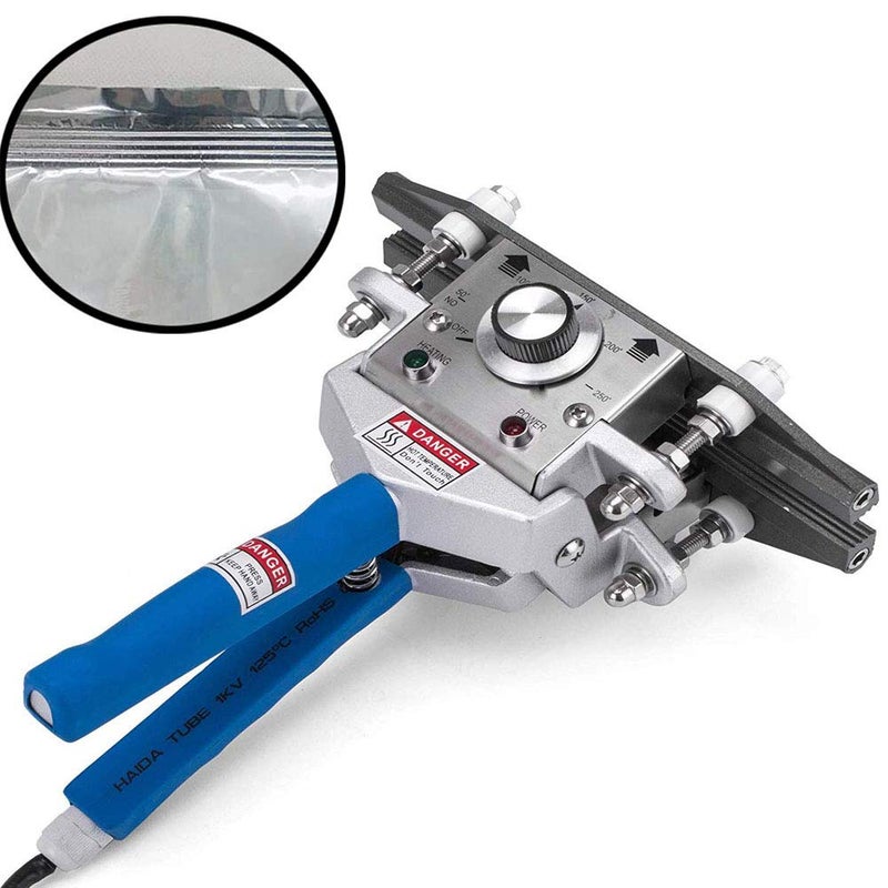 VOTOER FKR-400 16" Hand Held Crimp Heat Sealer Bag Crimp Heat Sealer Sealing Machine Tool Aluminum Foil Kraft (16" Sealing Length) - Image 5
