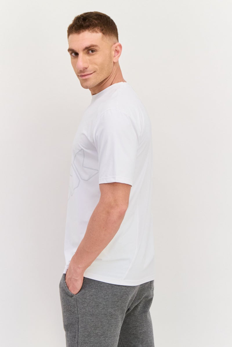 RBX Men Sportswear Fit Short Sleeves Training Jersey T-shirt, White  - Image 2