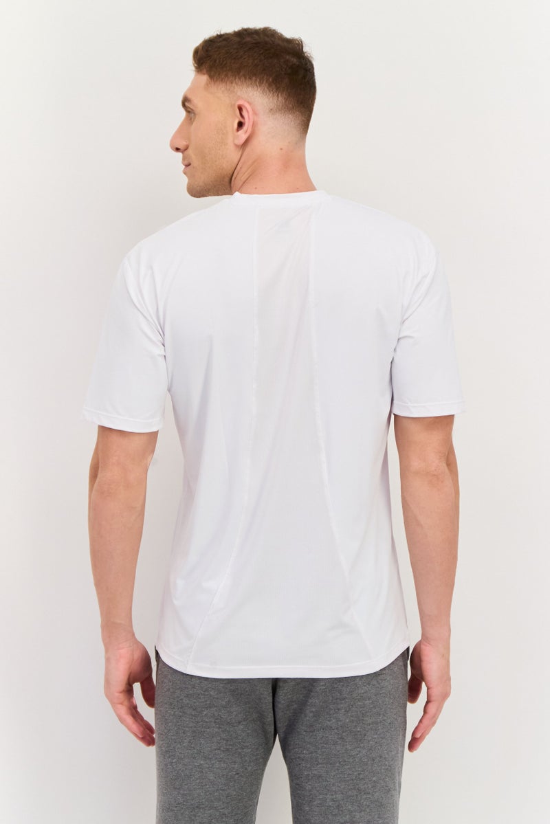 RBX Men Sportswear Fit Short Sleeves Training Jersey T-shirt, White  - Image 3