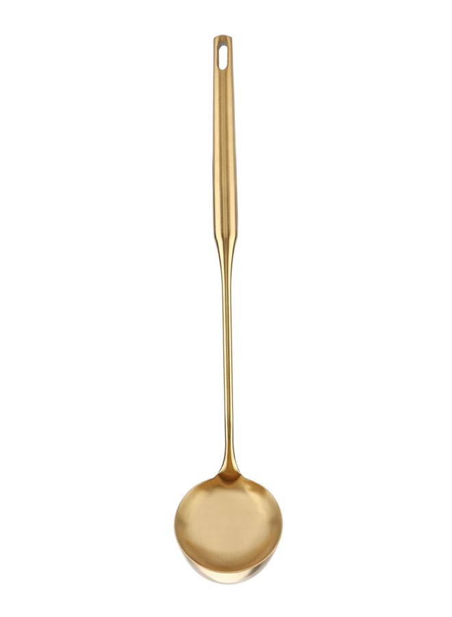 Stainless Steel Ladle Spoon Big Soup Ladle Kitchen Spatula Turner Cooking Tool Gold 04# - Image 1