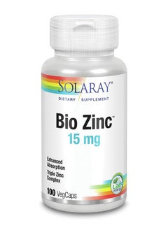 Bio Zinc 15Mg Solaray 100 Vegcaps