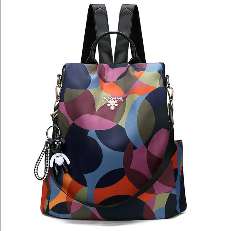 Korean Oxford Cloth Backpack 2020 New Colorful Ball Anti-Theft Fashion Colorful Ball 