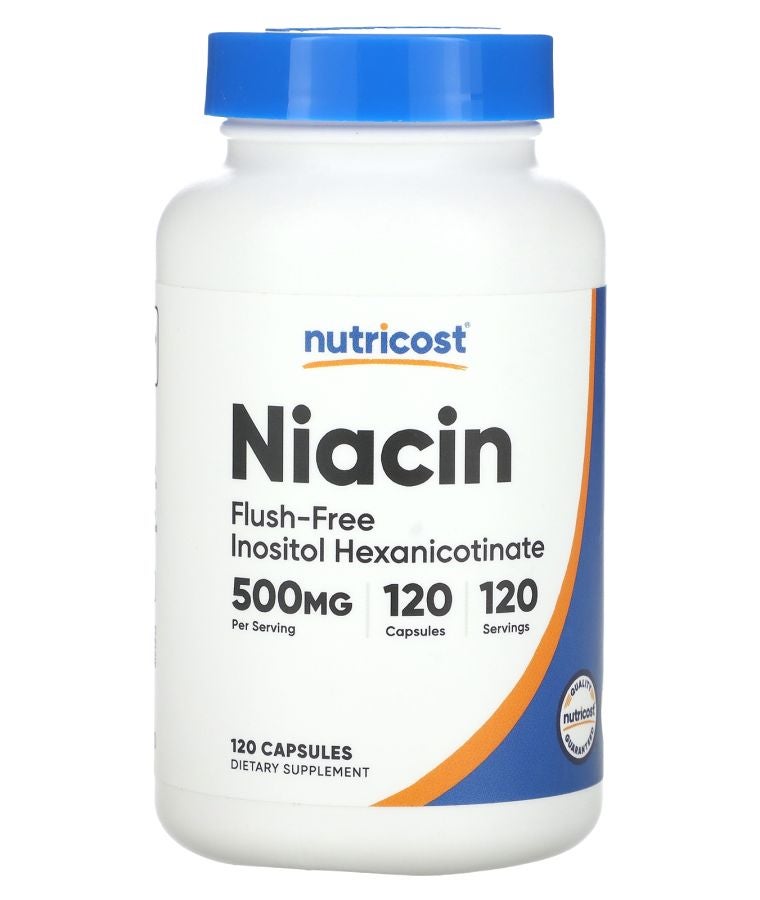 Niacin Flush-Free 500 mg 120 Capsules
