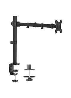 erorex Single Monitor Mount Fits 13" to 32" Computer Screen, Height Adjustable Monitor Desk Stand Holds up to 13lbs, Articulating Full Motion Monitor Arm, VESA 75x75/100x100mm, Black  - Image 1