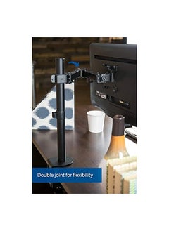 erorex Single Monitor Mount Fits 13" to 32" Computer Screen, Height Adjustable Monitor Desk Stand Holds up to 13lbs, Articulating Full Motion Monitor Arm, VESA 75x75/100x100mm, Black  - Image 4
