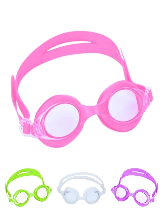 KARBD Swimming Goggles Kids Size with Anti Fog UV Protection Glasses - Kiddos Solid, Assorted G Multicolor - Image 1