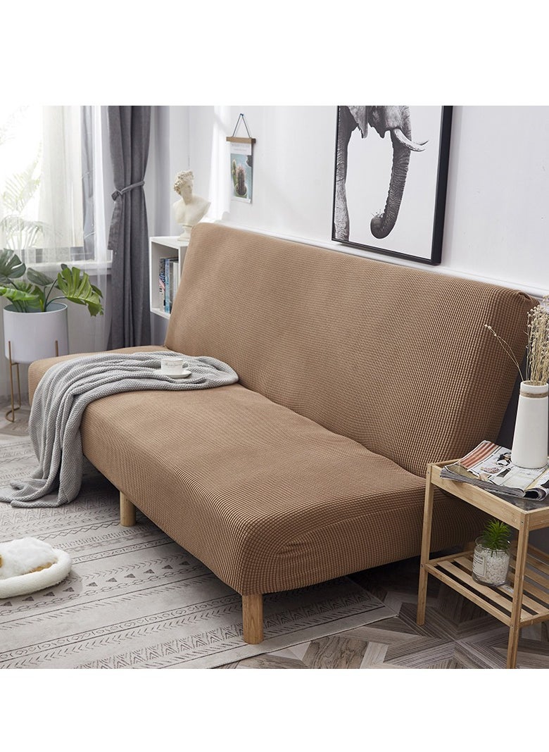 DUNISO 2 seater Sofa bed Cover,Without Armrests sofa cover,High weight fully wrapped elastic sofa cover with Corn silk fabric,Sofa protective cover, anti slip cover, furniture protector,Lying down, resting, for men, women, and children  - Image 3