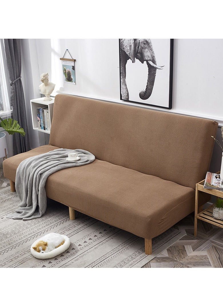 DUNISO 2 seater Sofa bed Cover,Without Armrests sofa cover,High weight fully wrapped elastic sofa cover with Corn silk fabric,Sofa protective cover, anti slip cover, furniture protector,Lying down, resting, for men, women, and children  - Image 4