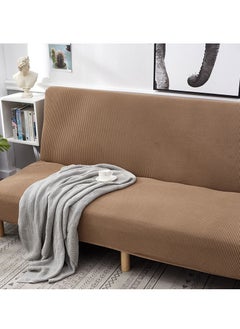 DUNISO 2 seater Sofa bed Cover,Without Armrests sofa cover,High weight fully wrapped elastic sofa cover with Corn silk fabric,Sofa protective cover, anti slip cover, furniture protector,Lying down, resting, for men, women, and children  - Image 5