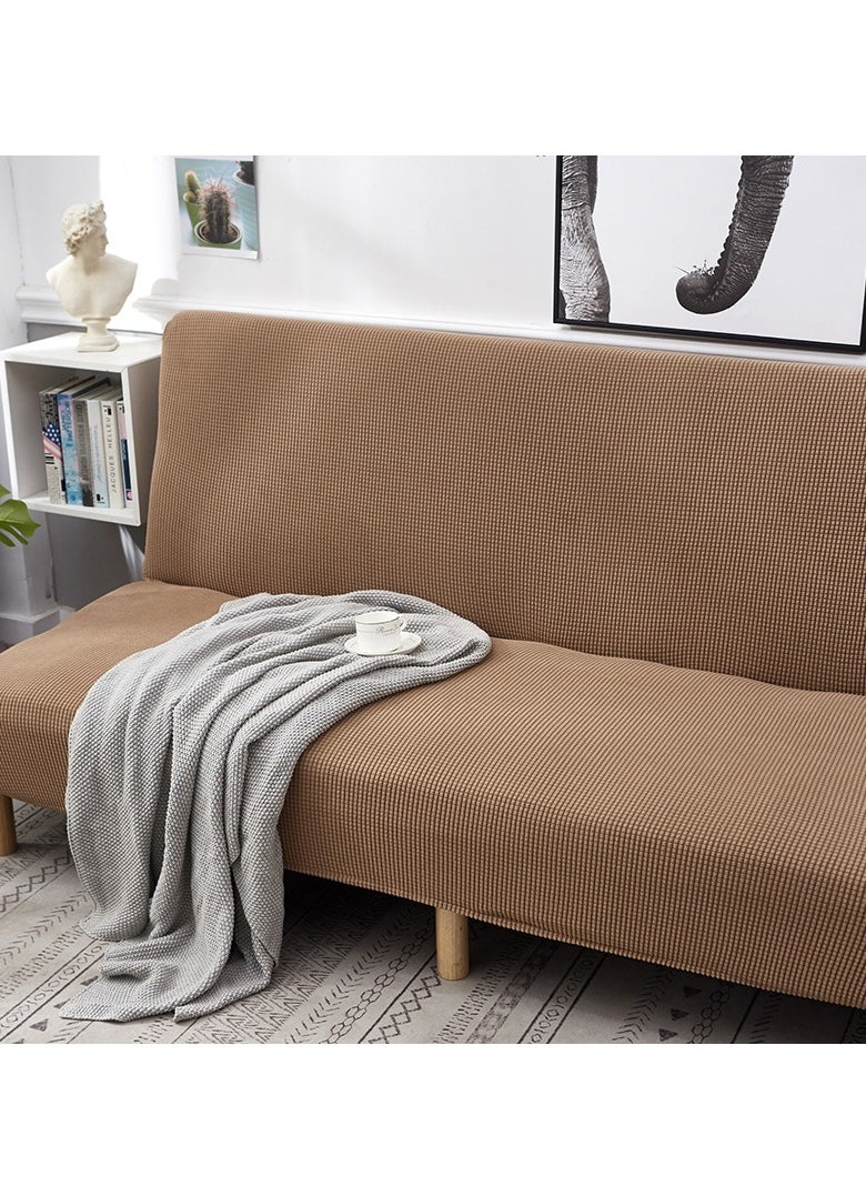 DUNISO 2 seater Sofa bed Cover,Without Armrests sofa cover,High weight fully wrapped elastic sofa cover with Corn silk fabric,Sofa protective cover, anti slip cover, furniture protector,Lying down, resting, for men, women, and children  - Image 5
