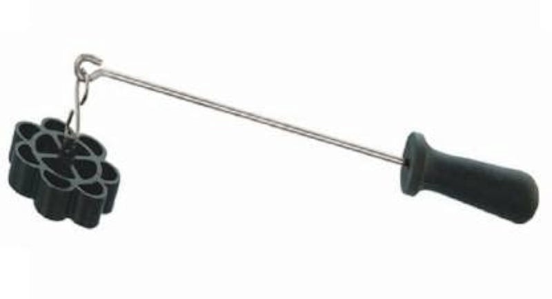 faas Non Stick Achappam Maker/Achumurukku Maker/Achappam Mould with Stay Cool Handle (Rose Cookie Maker) (Black) - Image 3