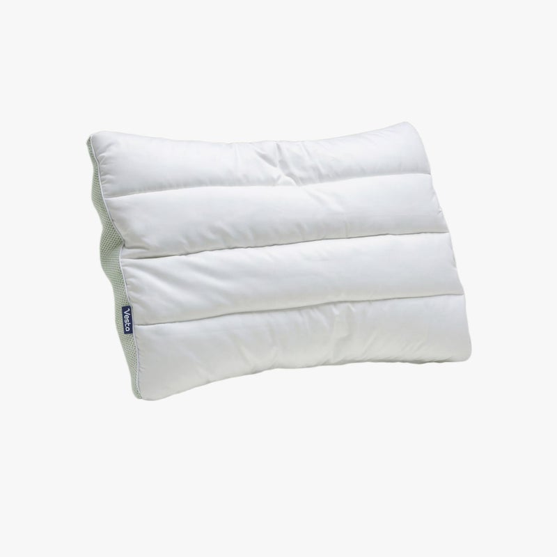 Vesta SilkLayered UltraThin Pillow 100 Silk Layer Slim and Flat Design for Back or Stomach Sleepers UltraThin Profile 25 Height Soft LimeZen - Image 2