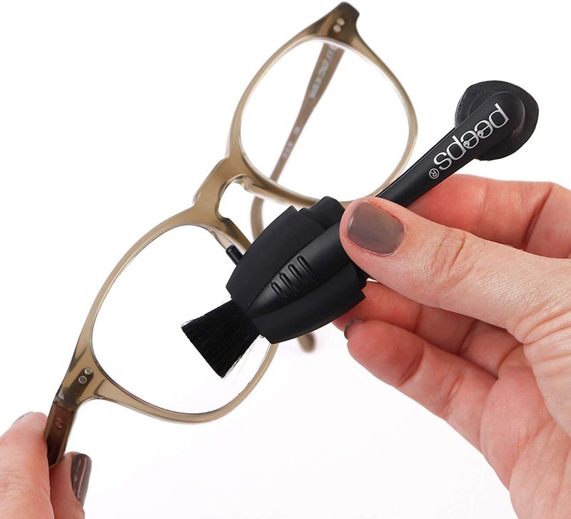 Peeps CarbonKlean Glasses Cleaner - for Eyeglasses, Reading Glasses, and More - Lens Cleaner with Carbon Microfiber Tech - Injected Red - 3 Pack - Image 3