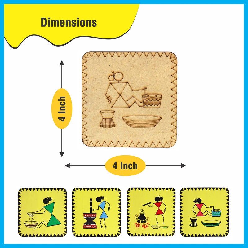 SOLOBOLO Warli Art Painting Kit with Art and Craft Materials | Craft Kit for Girls 12-15| Gift for Girls Age 8 9 10 11 12 13 14 15 - Image 3