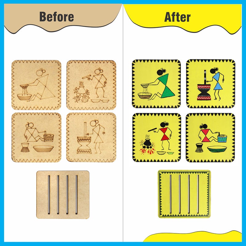 SOLOBOLO Warli Art Painting Kit with Art and Craft Materials | Craft Kit for Girls 12-15| Gift for Girls Age 8 9 10 11 12 13 14 15 - Image 4