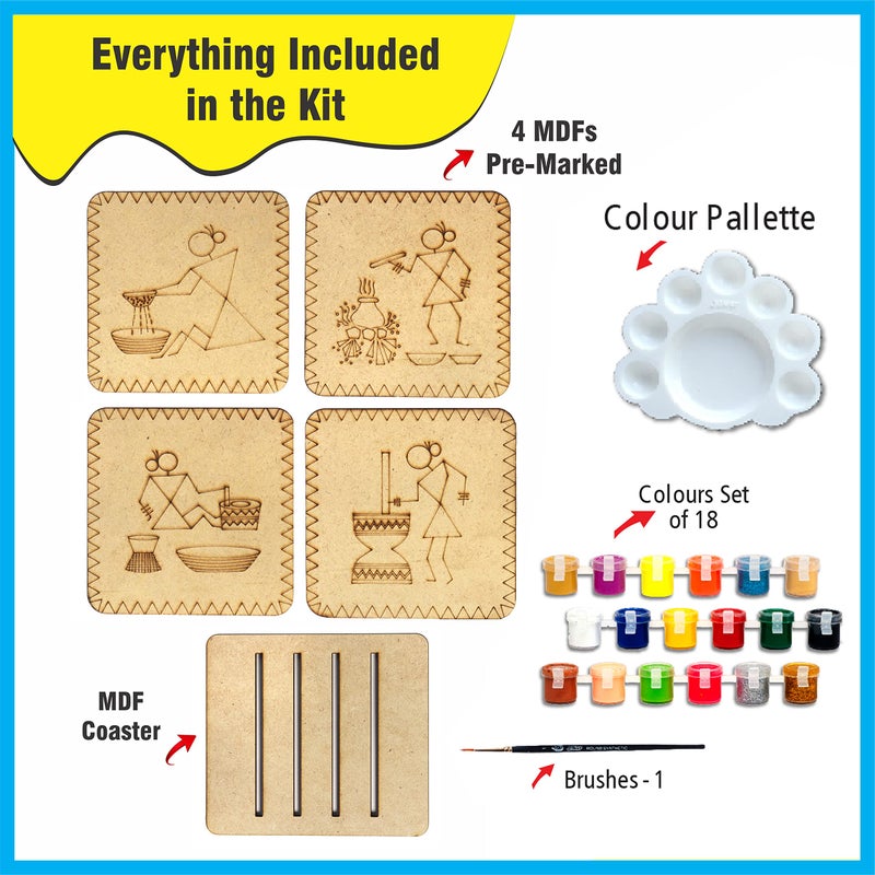 SOLOBOLO Warli Art Painting Kit with Art and Craft Materials | Craft Kit for Girls 12-15| Gift for Girls Age 8 9 10 11 12 13 14 15 - Image 2