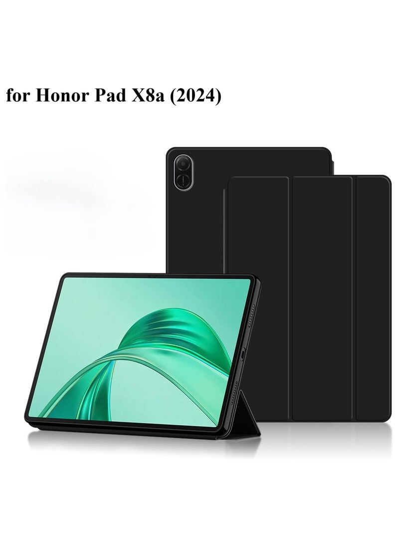 VKL - Case for Honor Pad X8a 11 Inch,2024 Release,Tri-Fold Smart Tablet Case,Multi-view Bracket,Auto Sleep/Wake Function,Shockproof and Drop-proof Case for Honor Pad X8a (Black) - Image 1