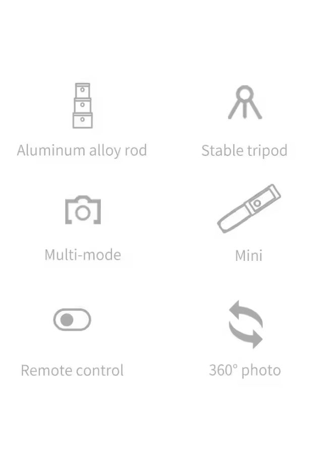 3-in-1 Monopod Selfie Stick Multi-Function Wireless Bluetooth Selfie Stick with Remote Shutter – 360° Rotating, Extendable & Foldable Handheld Tripod Stand – 3-Axis Gimbal Style Stabilizer for Smartphones & Mobile Vlogging - Image 2