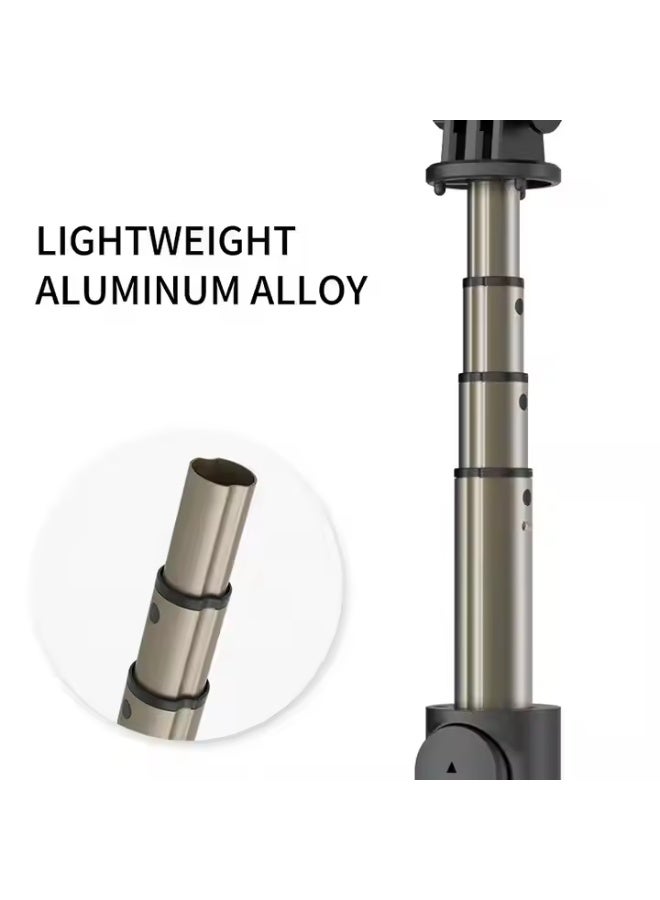 3-in-1 Monopod Selfie Stick Multi-Function Wireless Bluetooth Selfie Stick with Remote Shutter – 360° Rotating, Extendable & Foldable Handheld Tripod Stand – 3-Axis Gimbal Style Stabilizer for Smartphones & Mobile Vlogging - Image 3